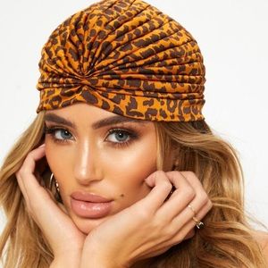 Leopard Knotted hat
